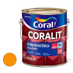 Tinta Esmalte Sintético Alto Brilho Coralit Ultra Resistência 3,6L Amarelo Trator CORAL/ REF. 5202733