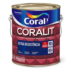 Tinta Esmalte Sintético Alto Brilho Coralit Ultra Resistência 3,6L Marrom CORAL / REF. 5202742