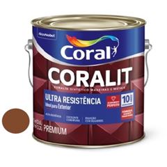Tinta Esmalte Brilho 3,6 Litros Coralit Tabaco - Ref. 5202757 - CORAL
