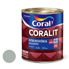 Tinta Esmalte Sintético Alto Brilho Coralit Ultra Resistência 900ML Platina CORAL/ REF. 5202691