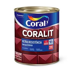 Tinta Esmalte Brilhante Coralit Vermelho 900ml - CORAL 