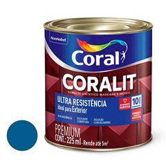 Tinta Esmalte Sintético Brilhante Coralit Ultra Resistência 225ML Azul Del Rey CORAL/ REF. 5202705