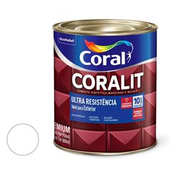 Tinta Esmalte Sintético Fosca Coralit Ultra Resistência 900ML Branco CORAL/ REF. 5202784