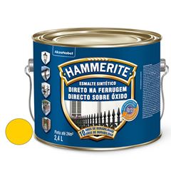 Tinta Esmalte Sintético Brilhante Hammerite Premium Amarelo 2,4 Litros - Ref. 5202882 - CORAL