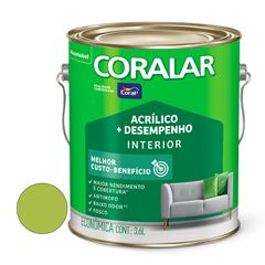 Tinta Acrílica Fosca 3,6L Coralar mais Desempenho Verde Limão CORAL / REF. 5202316