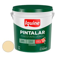 Tinta Vinil Acrílica Fosco Aveludado 3,6 litros Pintalar Marfim IQUINE /REF. 79302001R