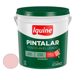 Tinta Vinil Acrílica Fosco Aveludado  Pintalar 3,6 Litros Rosa Pétala IQUINE /REF. 79304101R