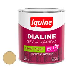 Tinta Esmalte Sintético Brilhante Dialine Secagem Rápida 0,9L Creme  Iquine / Ref. 62202104