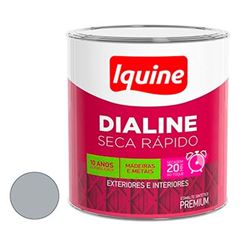 Tinta Esmalte Brilhante Dialine Secagem Rápida Premium Platina 112,5ml - Ref.62200632 - IQUINE