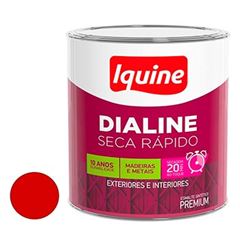 Tinta Esmalte Brilhante Dialine Secagem Rápida Premium Vermelho 112,5ml - Ref.62204532 - IQUINE