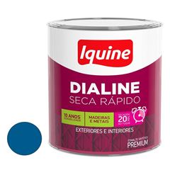 Tinta Esmalte Alto Brilho Dialine Seca Rápido 112,5ml Azul França IQUINE / REF. 62204932