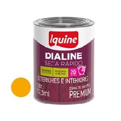 Tinta Esmalte Brilhante Dialine Secagem Rápida Premium Amarelo 112,5ml - Ref.62206532 - IQUINE