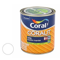 Tinta Esmalte Sintético Brilhante Coralit Total 900ML Branco CORAL/ REF. 5202888