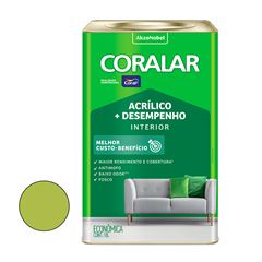 Tinta Acrílica Fosca 18L Coralar mais Desempenho Verde Limão CORAL / REF. 5202317