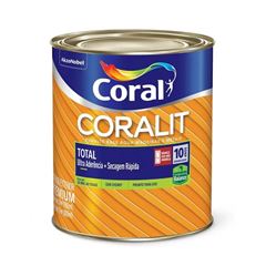 Tinta Esmalte Sintético Brilhante Coralit Total 900ML Base Água Vermelho CORAL/ REF. 5202898