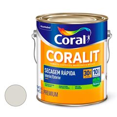 Tinta Esmalte Sintético Acetinada Coralit Total 3,6L Branco Gelo CORAL/ REF. 5202909