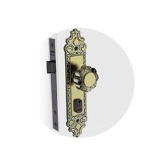 Fechadura Externa Bola Espelho Veneza Colonial Latão Oxidado - Ref.03011.0730.34 - SOPRANO 