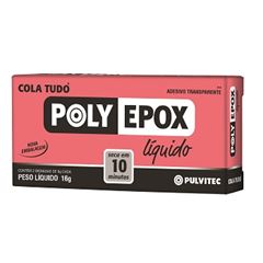 Adesivo Epóxi 16g Poly Hobby Seca em 10 minutos - Ref. EA015 - PULVITEC