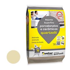 Rejunte Porcelanatos e Cerâmicas 1kg Bege QUARTZOLIT / REF. 0110.00013.0015FD