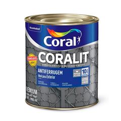 Tinta Esmalte Sintético Brilhante Coralit Antiferrugem 900ML Branco CORAL/ REF. 5203030