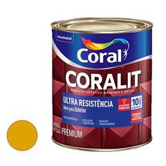Tinta Esmalte Sintético Alto Brilho Coralit Ultra Resistência 3,6L Ouro CORAL/ REF. 5202730