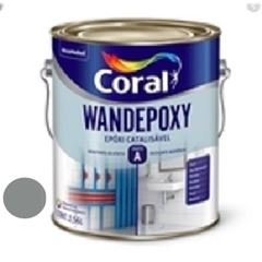 Tinta Esmalte Epóxi Catalisável Wandepoxy Base Solvente 2,7 L Cinza Médio CORAL / REF. 5202547