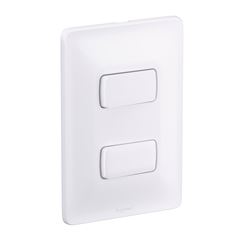 Interruptor 4x2 1 Tecla Simples + 1 Tecla Paralela 10A Zeffia Branco PIAL / REF. 680103