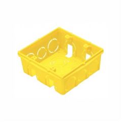 Caixa de Embutir 4x4 quadrada Amarelo - Ref. 57500042 - TRAMONTINA