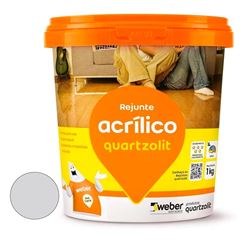 Rejunte Acrílico 1kg Cinza Platina QUARTZOLIT / REF. 0286.00020.0006CX