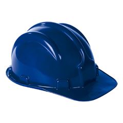 Capacete de Proteção em PVC PLT com Carneira Azul Escuro PLASTCOR / REF. 700.00465