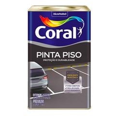 Tinta Acrílica Fosca Pinta Piso 18L Vermelho Segurança CORAL/ REF. 5207663