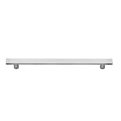 Puxador Inox 400mm Reto Escovado - Ref.97636 - SILVANA 