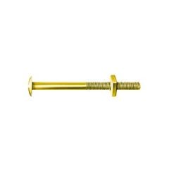 Parafuso Cama Aço 1/4x140 Fendado Bicromatizado - Ref. 48018202 - CISER