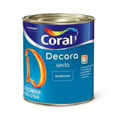 Tinta Base Acrílica Acetinado Decora Seda P 800ml - Ref. 5229643 - CORAL