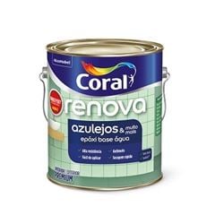 Tinta Base Água Brilhante Renova Azulejos PM 3,2 Litros - Ref. 5221213 - CORAL 