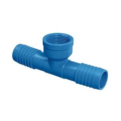 Tê Irrigação PVC 1.1/2 Interno Azul - Ref.09.026 - UNIFORTTE