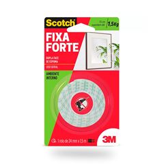 Fita Dupla Face 12mmx1,5m Scotch Fixa Forte Espuma - Ref.HB004750178 - 3M