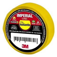 Fita Isolante 18mmx10m Imperial Amarela - Ref. HB004297949 - 3M