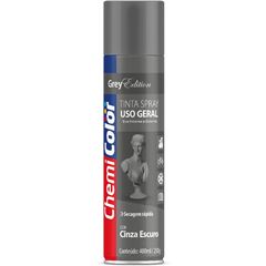 Tinta Spray Uso Geral 400ml Cinza Escuro CHEMICOLOR / REF. 0680196