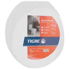 Assento Plástico Almofadado Suavit Branco - Ref.26910510 - TIGRE