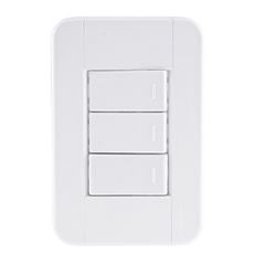 Interruptor 4X2 Triplo 10A/250V Tablet Branco - Ref. 57240/070 - TRAMONTINA