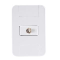 Tomada 4X2 TV/SAT Coaxial Tablet Branca - Ref. 57240/017 - TRAMONTINA
