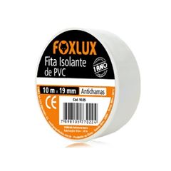 Fita Isolante 19mm x 10m Branca - Ref. 10.05 - FOXLUX