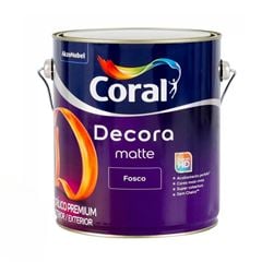 Tinta Acrílica Fosca Decora Matte 3,6L Branco Gelo CORAL/ REF. 5239244