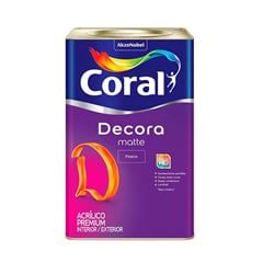 Tinta Acrílica Fosca Decora Matte 18L Palha CORAL/ REF. 5239452