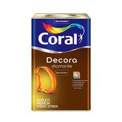 Tinta Acrílica Semibrilho Decora Diamante 18L Branco Gelo CORAL/ REF. 5239392