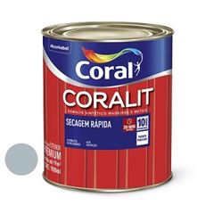 Tinta Esmalte Brilhante Coralit Secagem Rápida Cinza Médio 900ml - Ref. 5202935 - CORAL 