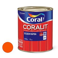 Tinta Esmalte Sintético Brilhante Coralit Secagem Rápida 900ML Laranja CORAL/ REF. 5202953