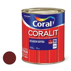 Tinta Esmalte Sintético Brilhante Coralit Secagem Rápida 900ML Vermelho Goya CORAL/ REF. 5202957