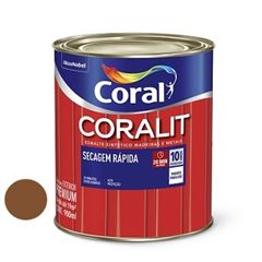 Tinta Esmalte Brilhante Coralit Secagem Rápida Tabaco 900ml - Ref. 5202978 - CORAL 